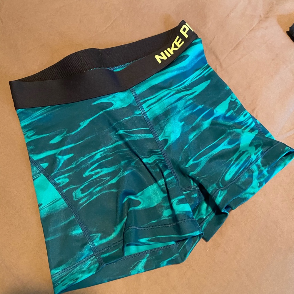 Aqua Nike pro shorts